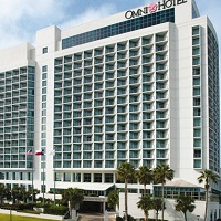 Exterior photo of the Corpus Christi Omni Hotel